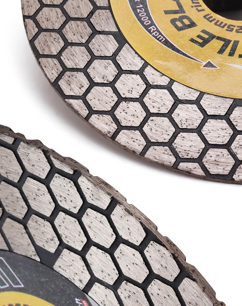 solidure 2Pcs/Lot Tile Blade 4.5“ Porcelain Tile Saw Blade Cutting and Grinding for Granite Marble Porcelain Tiles - Image 3